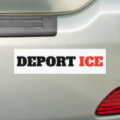 Deport ICE Anti Trump バンパーステッカー (車上)