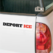 Deport ICE Anti Trump バンパーステッカー (トラック上)