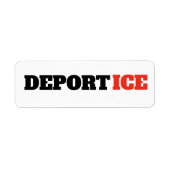 Deport ICE Anti Trump Viral Marketing ラベル (正面)