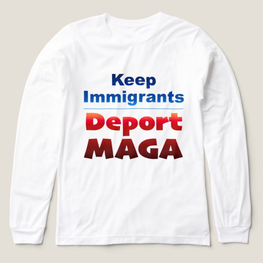 Deport MAGA Long-Sleeve トライブレンドＴシャツ (デザイン正面)