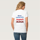 Deport MAGA Women's V-Neck T-Shirt Tシャツ (裏面フル)