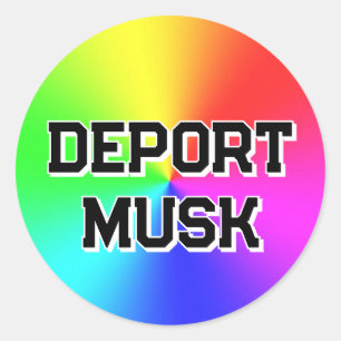 DEPORT MUSK(単語を変更できる) ラウンドシール