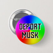 DEPORT MUSK(単語を変更できる) 缶バッジ (正面&裏面)