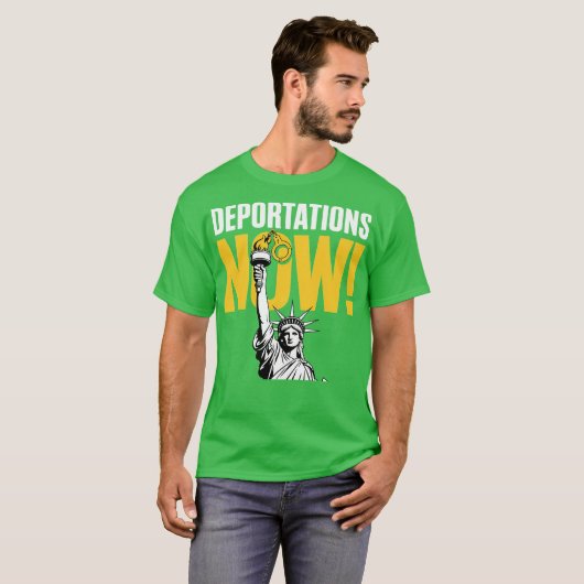 DEPORTATIONS NOW Tシャツ (正面フル)