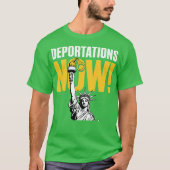 DEPORTATIONS NOW Tシャツ (正面)