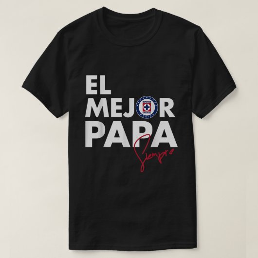 Deportivo Cruz Azul  El Mejor Papa  Tシャツ (デザイン正面)