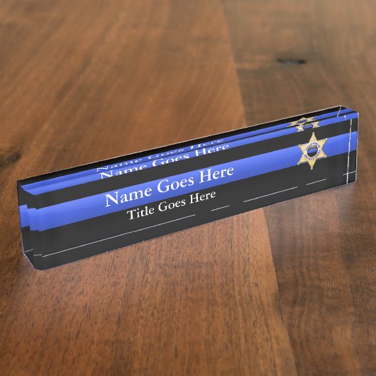 Depper Star Brothersキーパーバッジデスク名プレート デスクネームプレート (側面)