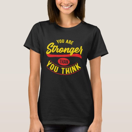 Depression Awareness Support Stronger Than You Th Tシャツ (正面)