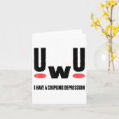 Depression I Have Crippling Depression Mental Heal カード (黄色い花)