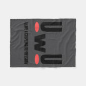 Depression I Have Crippling Depression Mental Heal フリースブランケット (正面(横))