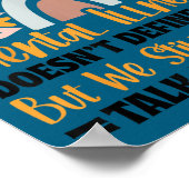 Depression Mental Illness Mental Health Awareness ポスター (角)