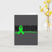 Depression Warrior Ribbon Mental Health Awareness  カード (黄色い花)