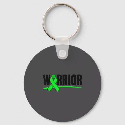 Depression Warrior Ribbon Mental Health Awareness  キーホルダー (正面)