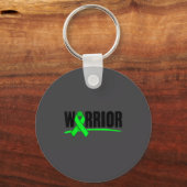 Depression Warrior Ribbon Mental Health Awareness  キーホルダー (正面)