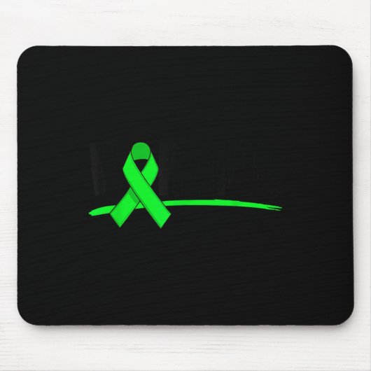 Depression Warrior Ribbon Mental Health Awareness  マウスパッド (正面)