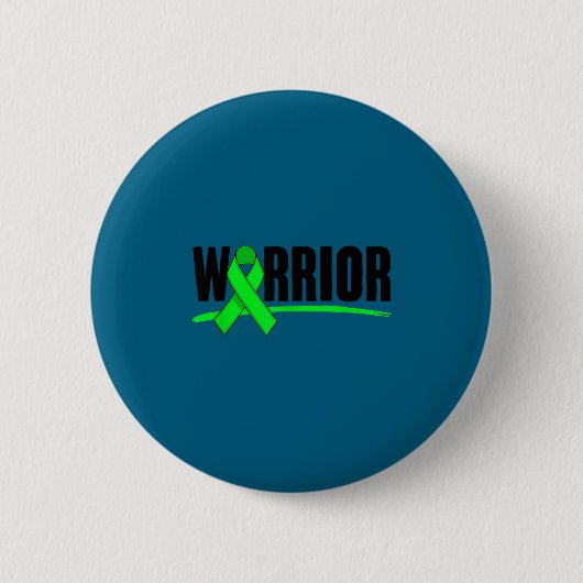 Depression Warrior Ribbon Mental Health Awareness 缶バッジ (正面)