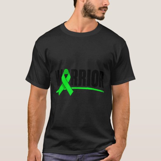 Depression Warrior Ribbon Mental Health Awareness Tシャツ (正面)