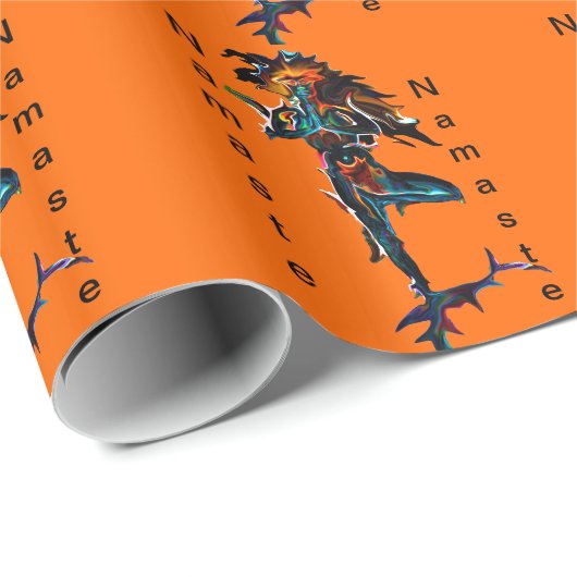 depriseによるナマステの木のヨガの姿勢の包装紙 ラッピングペーパー (ロールコーナー)