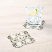 Deprise著国のヴィンテージのシャンペンのフランスのなモザイク ペーパーコースター (インサイチュ)