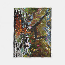 Deprise著激しい戦士2のヨガのフリースブランケット フリースブランケット