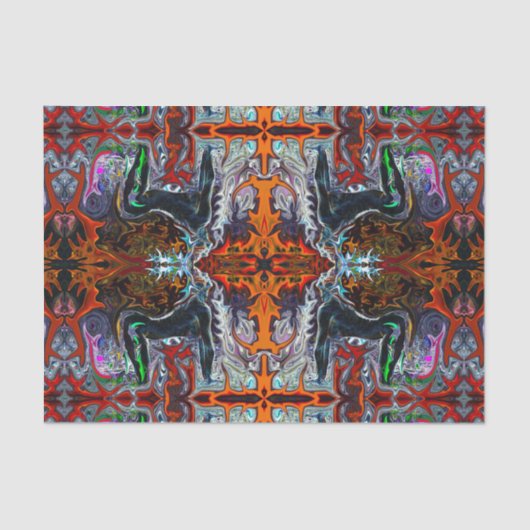 Deprise著赤の火のヨガパターンの呼吸 薄葉紙 (正面)