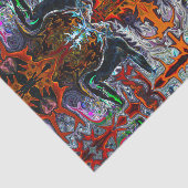 Deprise著赤の火のヨガパターンの呼吸 薄葉紙 (詳細)