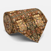 Deprise著金属青銅色の蝶ダンス ネクタイ (ロール)
