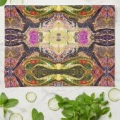 Deprise著8人のヨガの戦士の台所タオル キッチンタオル (折り畳み)