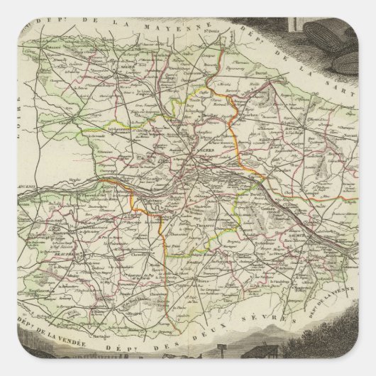 Dept About Hand and Dormouse スクエアシール (正面)