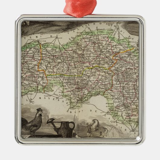 Dept. De L'Orne メタルオーナメント (正面)