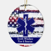 Dept EMS Star Lifeパーソナライズされたロゴの追加オーナメント セラミックオーナメント (左)