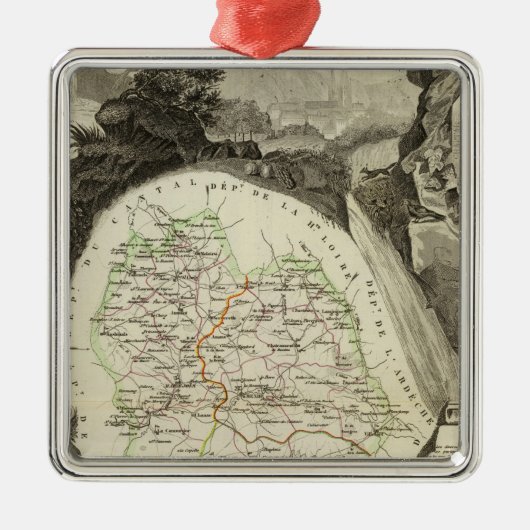 Dept Lozere メタルオーナメント (正面)