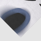 Depth Charge:抽象芸術ブラック、ホワイト、ブルー 薄葉紙 (詳細)