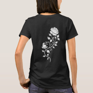 Depthmap rose design on T-Shirt back Tシャツ