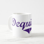 Dequincyルイジアナのクラシックなデザイン コーヒーマグカップ (正面左)