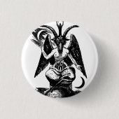 Derの鬼Baphomet 缶バッジ (正面)