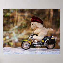 Derバイクもしくは自転車に乗る人 ポスター