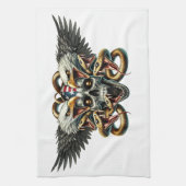 Der Adler und Schlangen Gott der Finsternis Dämon キッチンタオル (縦)