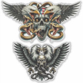 Der Adler und Schlangen Gott der Finsternis  Dämon シール (正面)