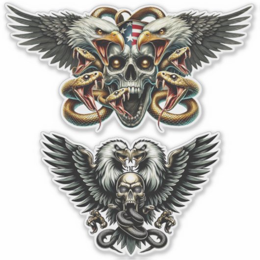 Der Adler und Schlangen Gott der Finsternis  Dämon シール (正面)