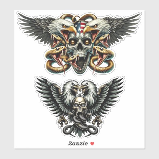 Der Adler und Schlangen Gott der Finsternis  Dämon シール (シート)