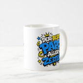 der beste papa aller zeiten 8 graffiti コーヒーマグカップ (正面右)