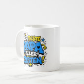 der beste papa aller zeiten 8 graffiti コーヒーマグカップ (正面左)
