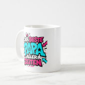 der beste papa aller zeiten graffiti 10 コーヒーマグカップ (正面左)