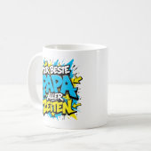 der beste papa aller zeiten graffiti 11 コーヒーマグカップ (正面左)