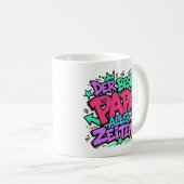 der beste papa aller zeiten graffiti 12 コーヒーマグカップ (正面右)