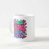 der beste papa aller zeiten graffiti 12 コーヒーマグカップ (正面左)
