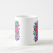der beste papa aller zeiten graffiti 12 コーヒーマグカップ (中央)