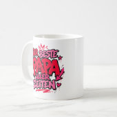 der beste papa aller zeiten graffiti 13 コーヒーマグカップ (正面左)