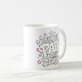 der beste papa aller zeiten graffiti 14 コーヒーマグカップ (正面右)